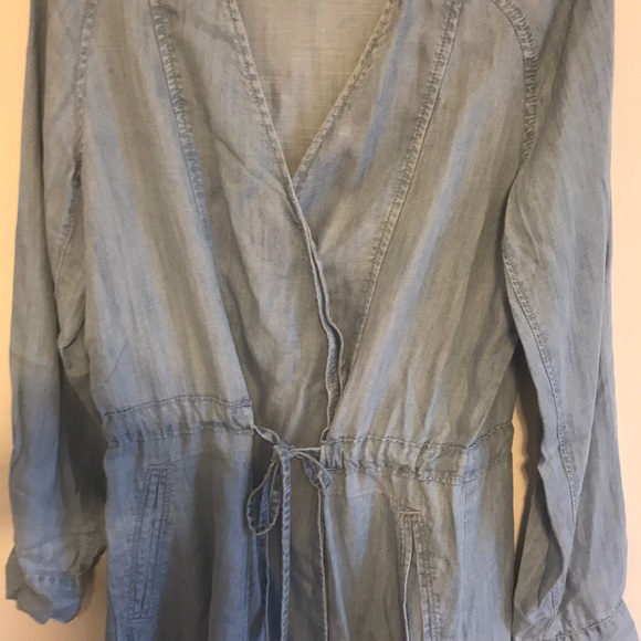 Ann Taylor Lou & Grey chambray denim dress - Picture 3 of 9